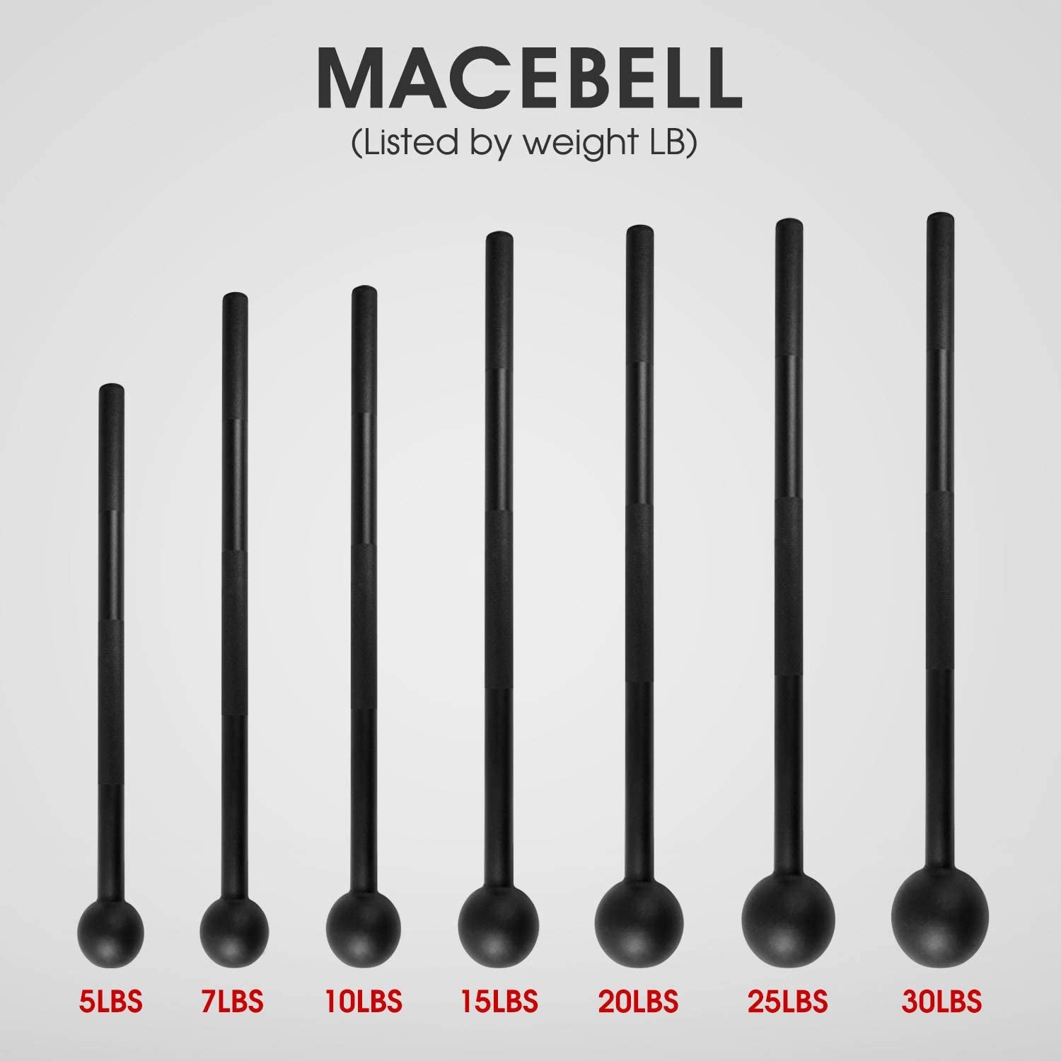 Steel Mace Bell for Comprehensive Strength Training - Ideal for Full Body Workouts, Muscle Development, Shoulder, Grip, and Forearm Rehabilitation, Available in 5 to 30 lbs for Both Men and Women