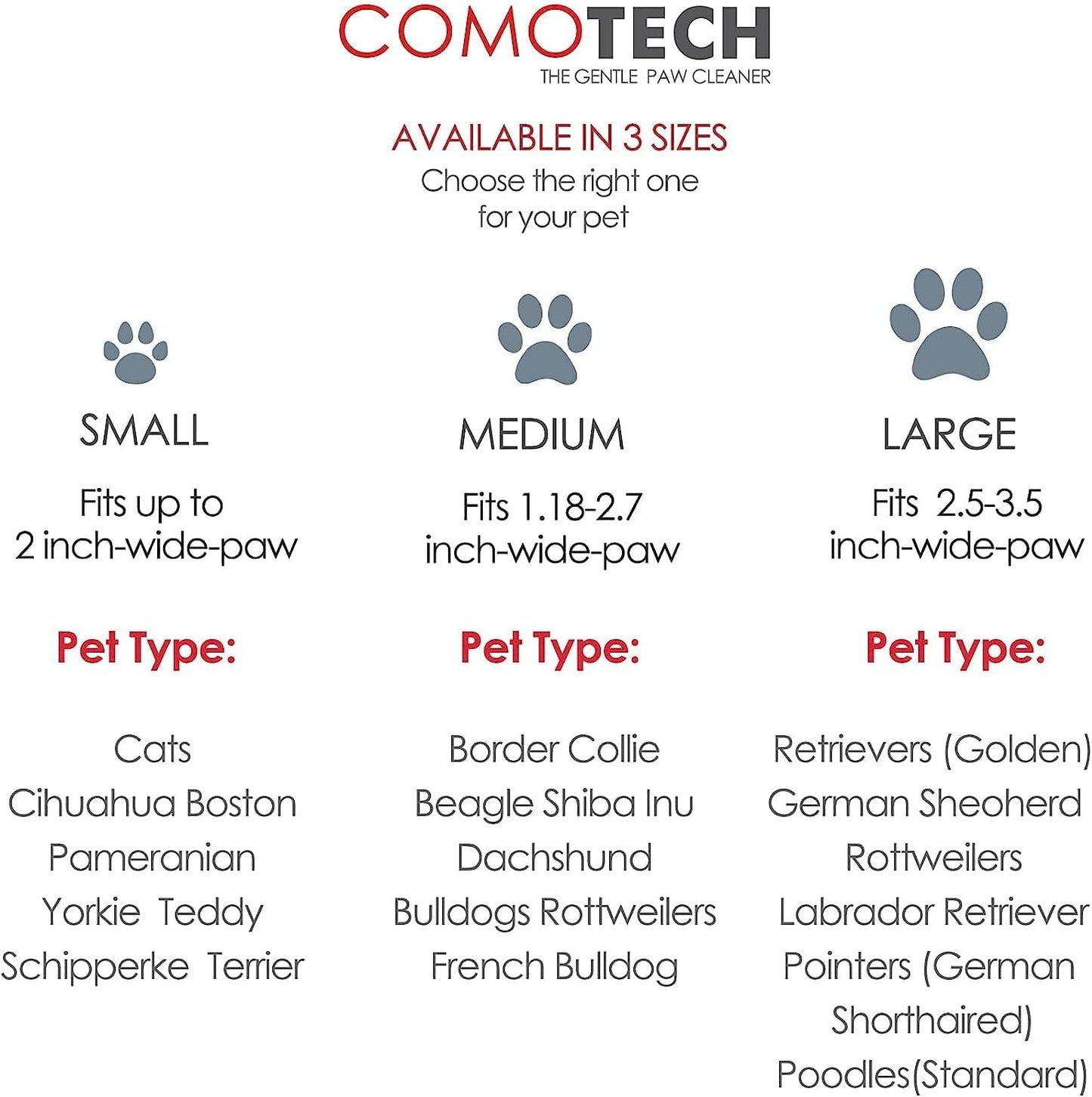 Dog Paw Cleaner and Washer for Small, Medium, and Large Breeds, Includes 3 Absorbent Towels