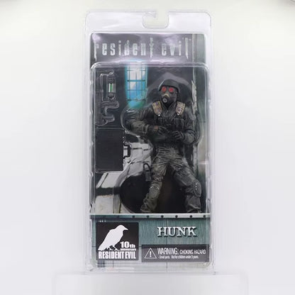 NECA Redfield Hunk Zombie with Dog Licker and Walker Chris Redfield Hunk Action Figure Model Toys
