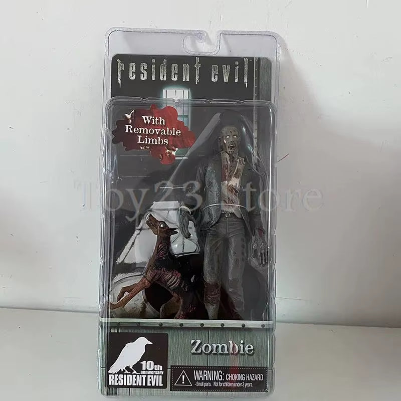 NECA Redfield Hunk Zombie with Dog Licker and Walker Chris Redfield Hunk Action Figure Model Toys