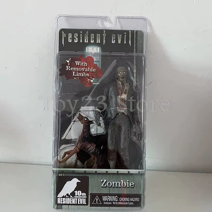 NECA Redfield Hunk Zombie with Dog Licker and Walker Chris Redfield Hunk Action Figure Model Toys