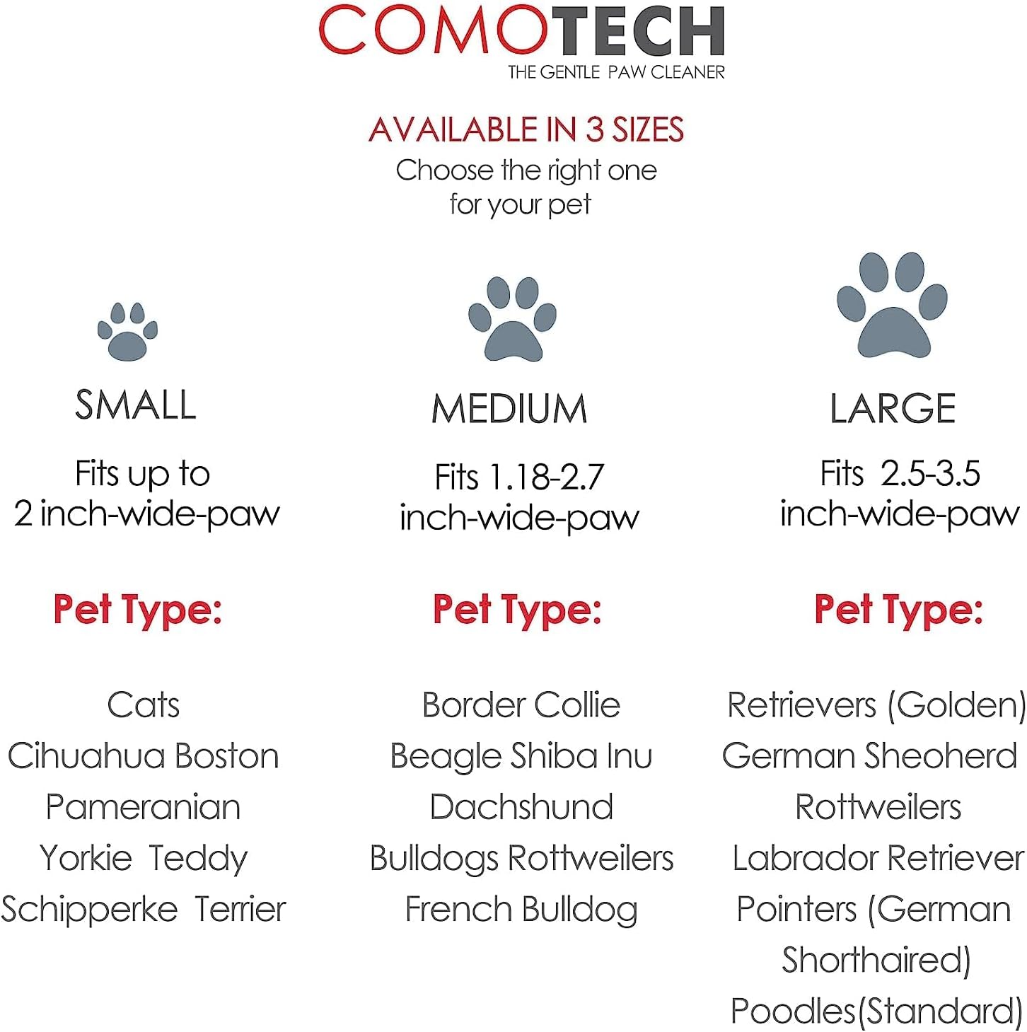 Dog Paw Cleaner and Washer for Small, Medium, and Large Breeds, Includes 3 Absorbent Towels