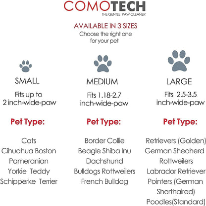 Dog Paw Cleaner and Washer for Small, Medium, and Large Breeds, Includes 3 Absorbent Towels