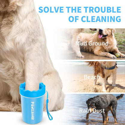 Dog Paw Cleaner and Washer for Small, Medium, and Large Breeds, Includes 3 Absorbent Towels