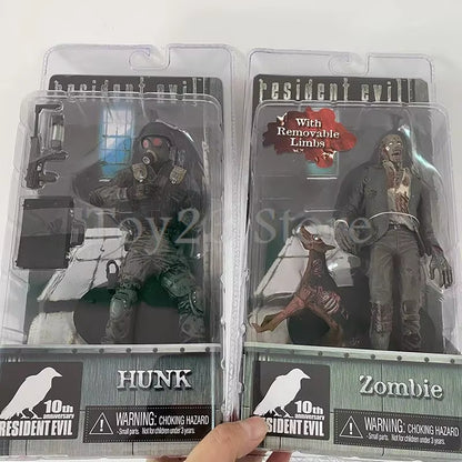NECA Redfield Hunk Zombie with Dog Licker and Walker Chris Redfield Hunk Action Figure Model Toys