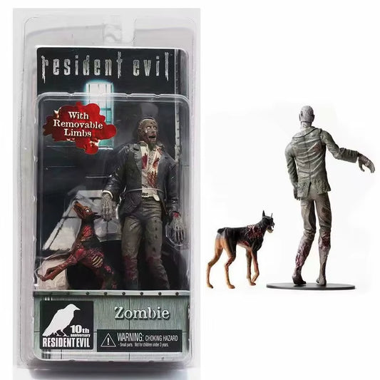 NECA Redfield Hunk Zombie with Dog Licker and Walker Chris Redfield Hunk Action Figure Model Toys